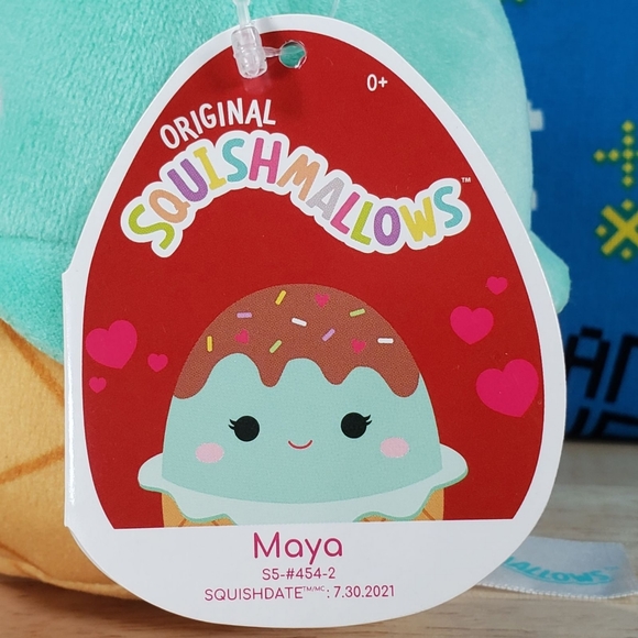 Squishmallow Maya the Valentine's Day Ice Cream 5" UltraSoft Stuffed Plush NWT - Picture 10 of 12